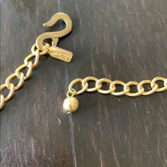 KJL plate gold collar necklace - Picture 2 of 4